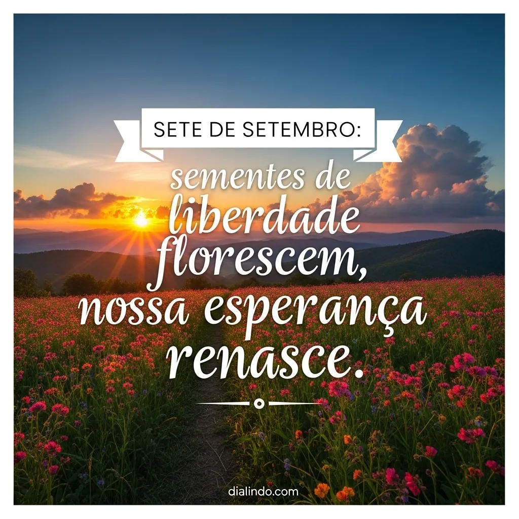 Setembro: Florescer da Liberdade