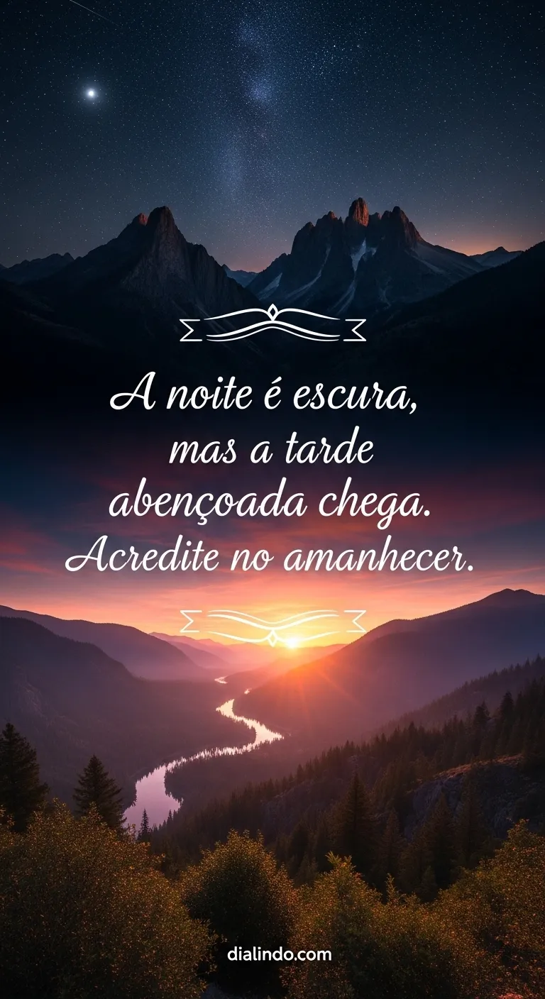 Noite Escura, Amanhecer Sagrado