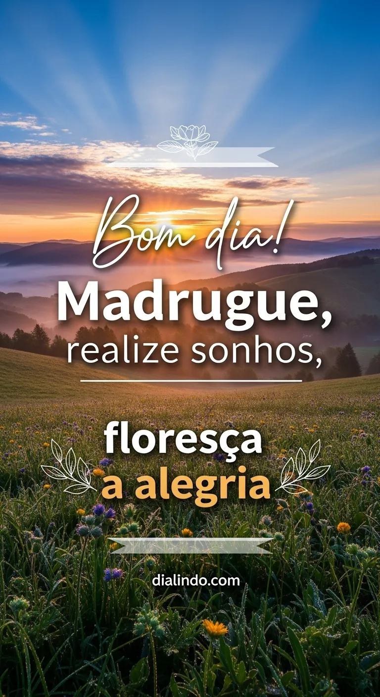 Floresça o seu Amanhecer