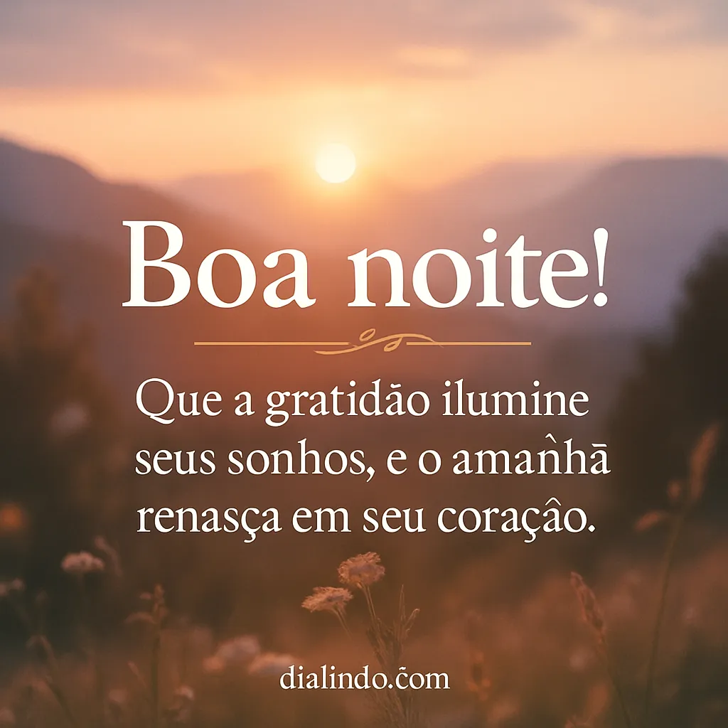 Gratidão Ilumina Amanhecer