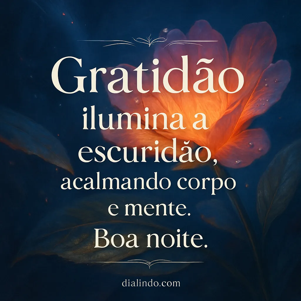 Gratidão: Luz na Noite