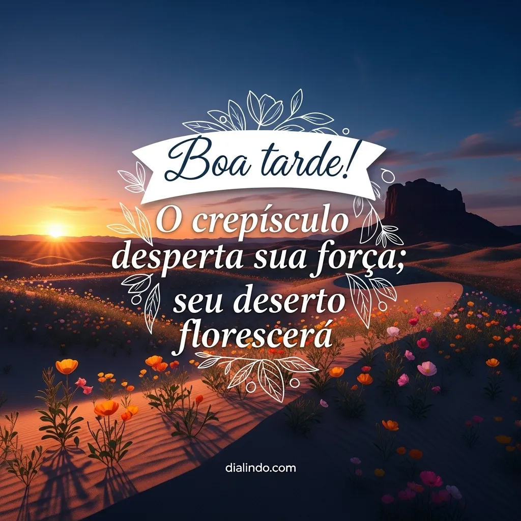 Deserto Florido ao Crepúsculo