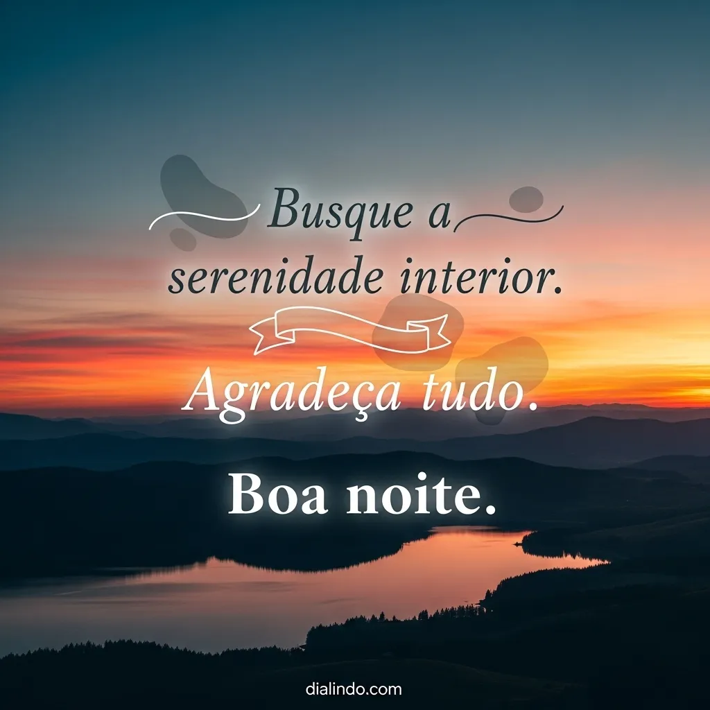 Gratidão Silenciosa, Boa Noite