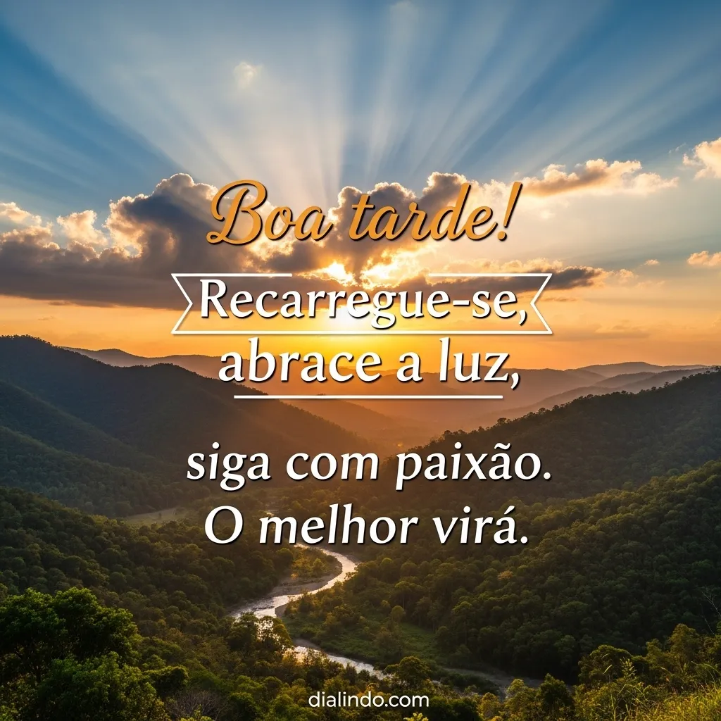 Recarregue e Abrace a Luz
