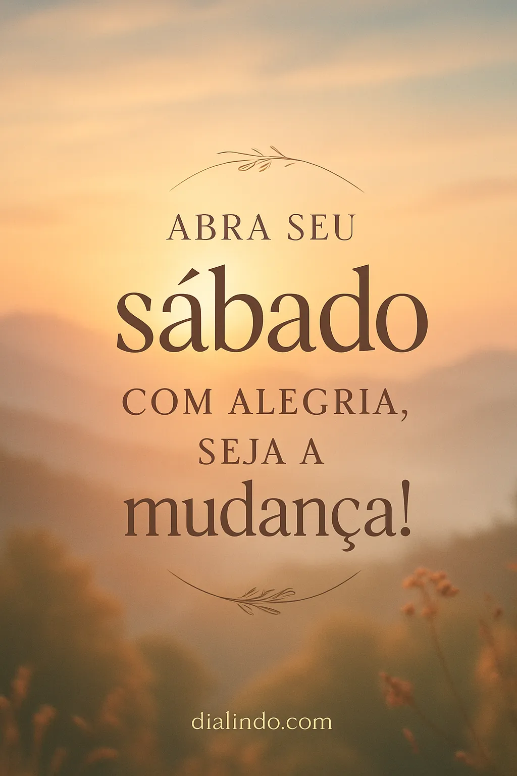 Sábado Renovador: Seja a Mudança