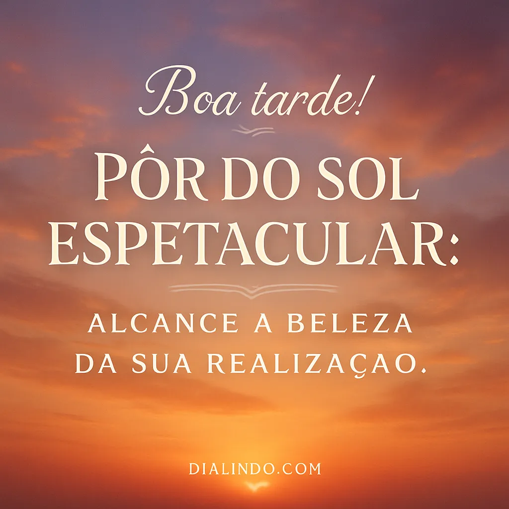 Realização: Pôr do Sol Íntimo