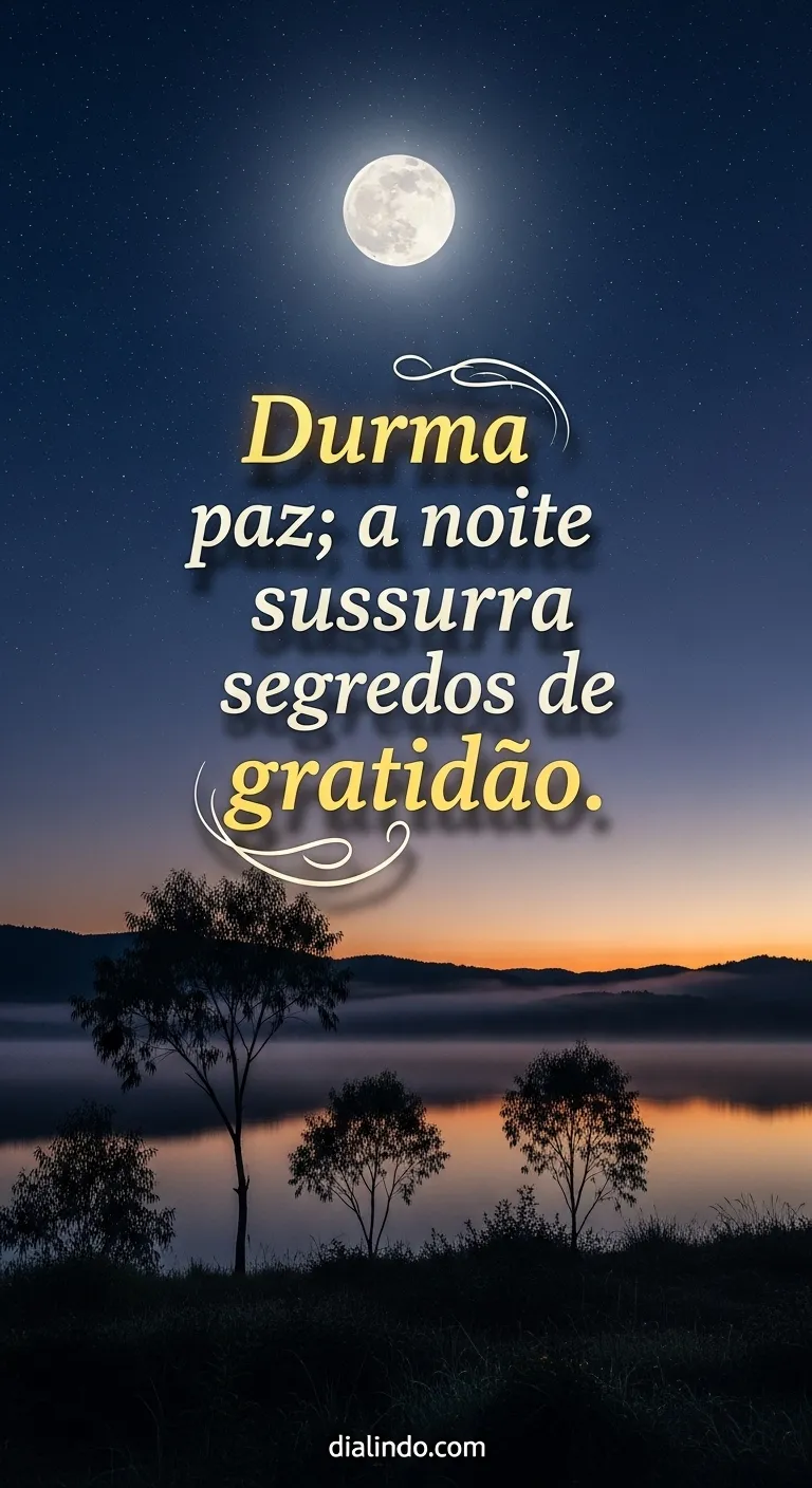 Gratidão Noturna Silenciosa