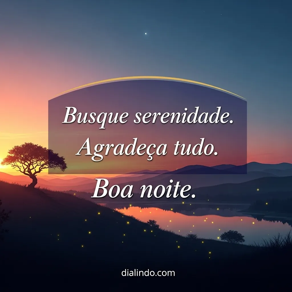 Gratidão Serena da Noite