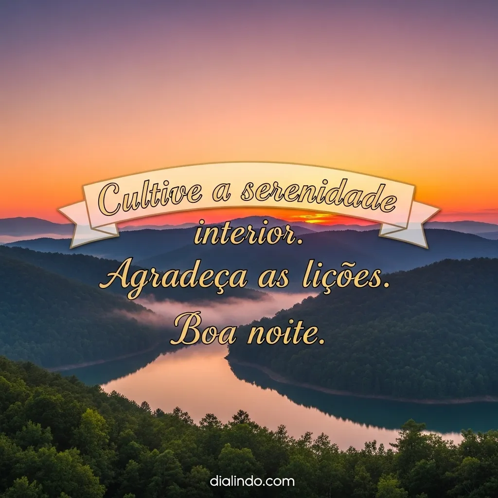 Serenidade Gratidão Noturna