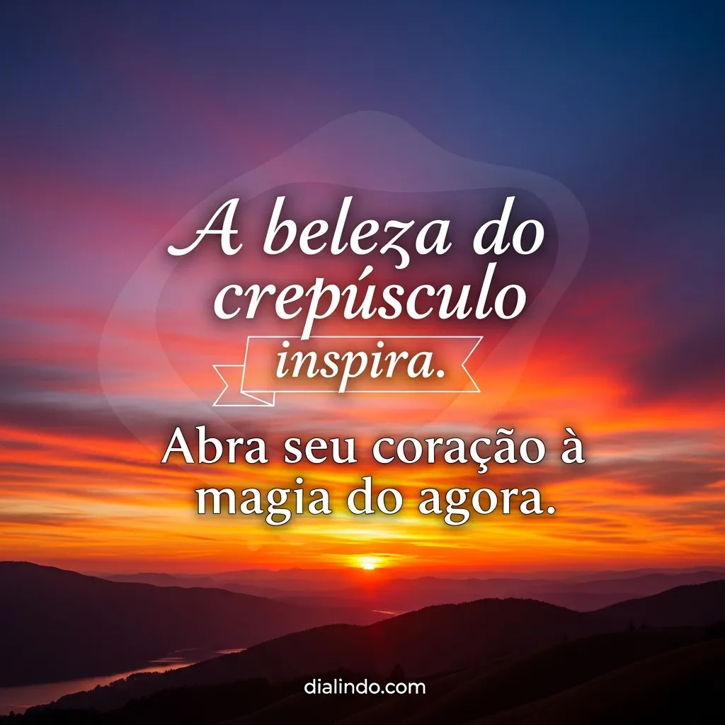 Crepúsculo Inspira o Agora