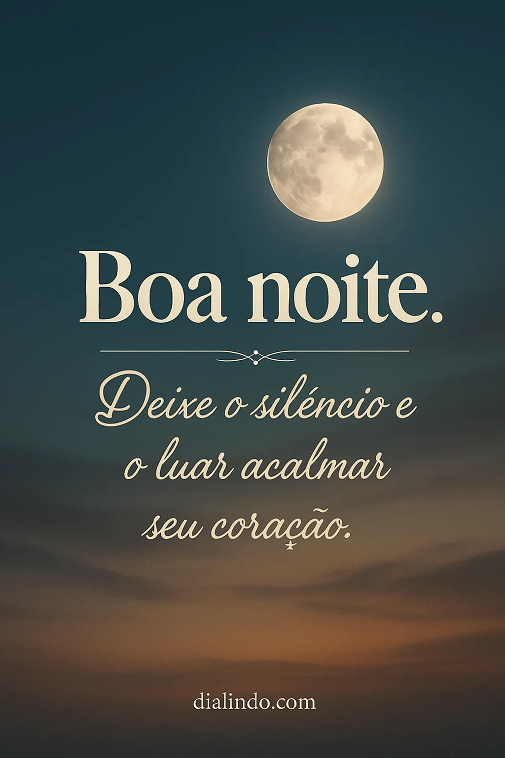 Lua Serena, Coração Calmo