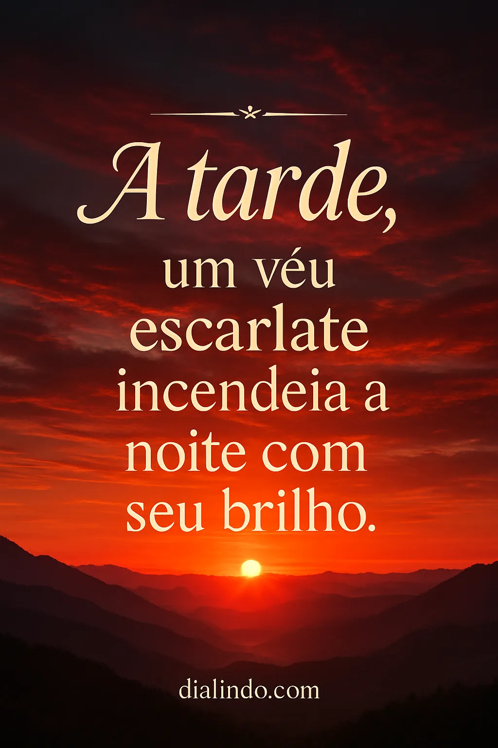 Crepúsculo Escarlate Ardente