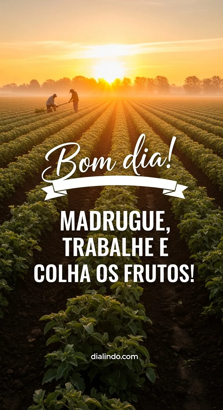 Madruga, Colhe Frutos