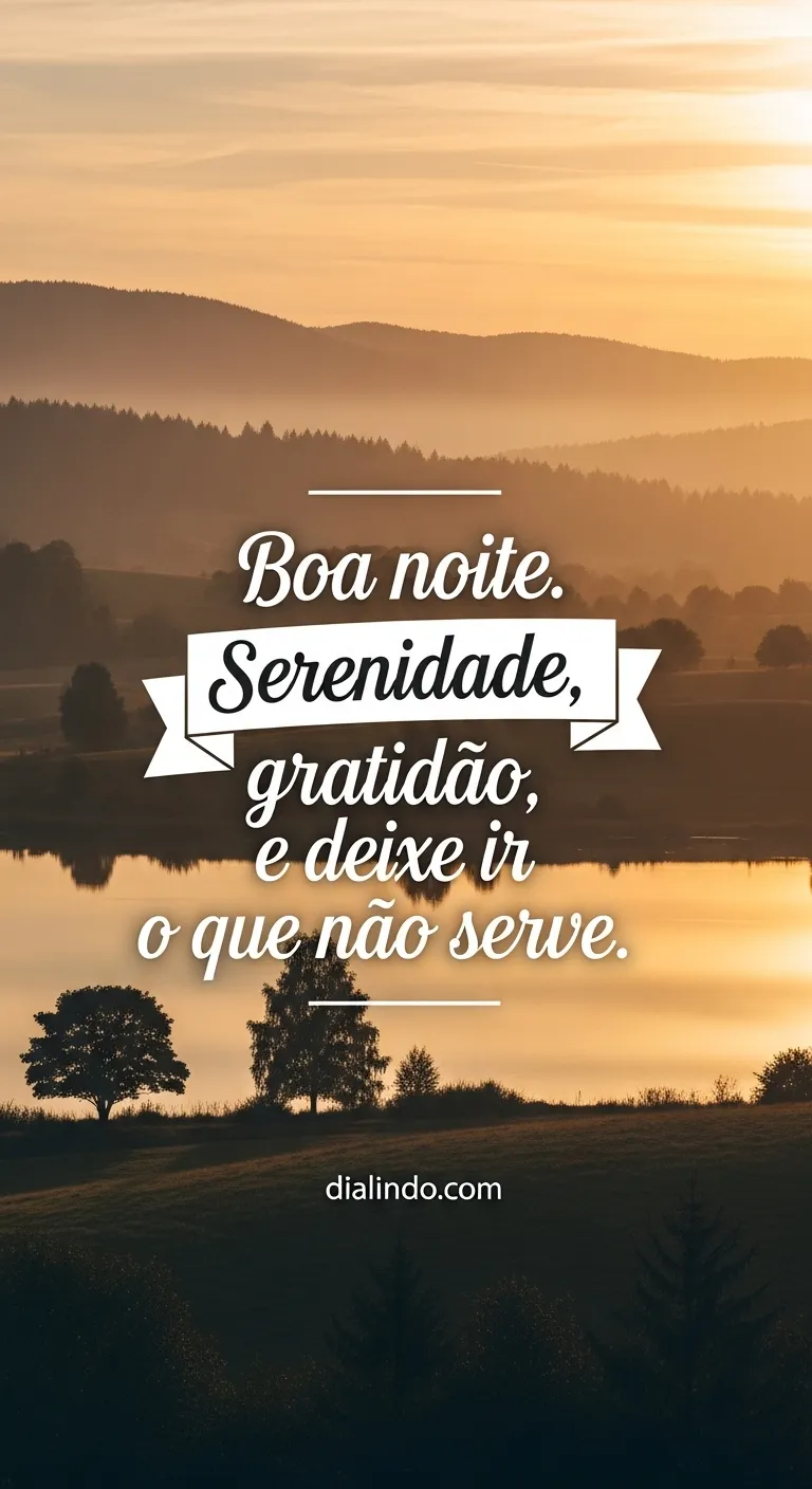 Gratidão: Deixe Ir, Serenidade