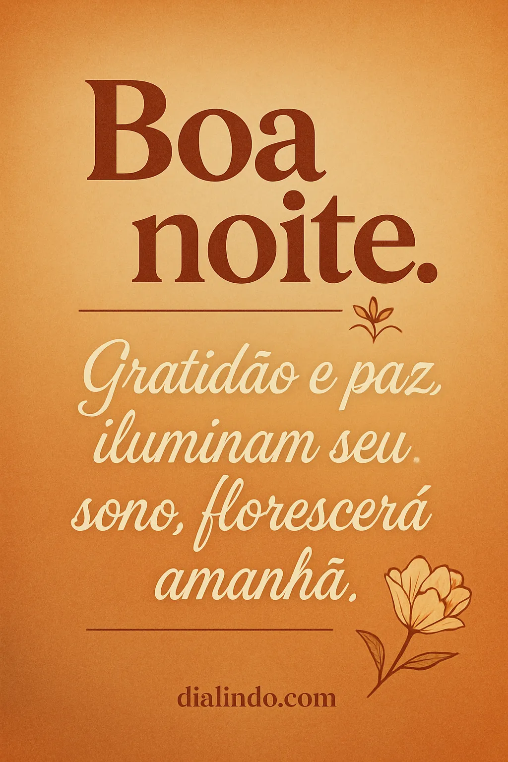 Florescer na Paz Noturna