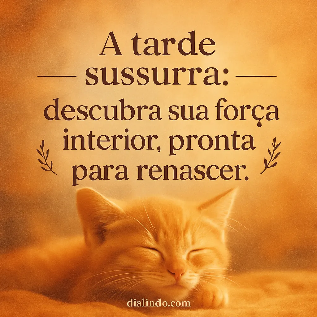 Renascer ao Sussurro da Tarde