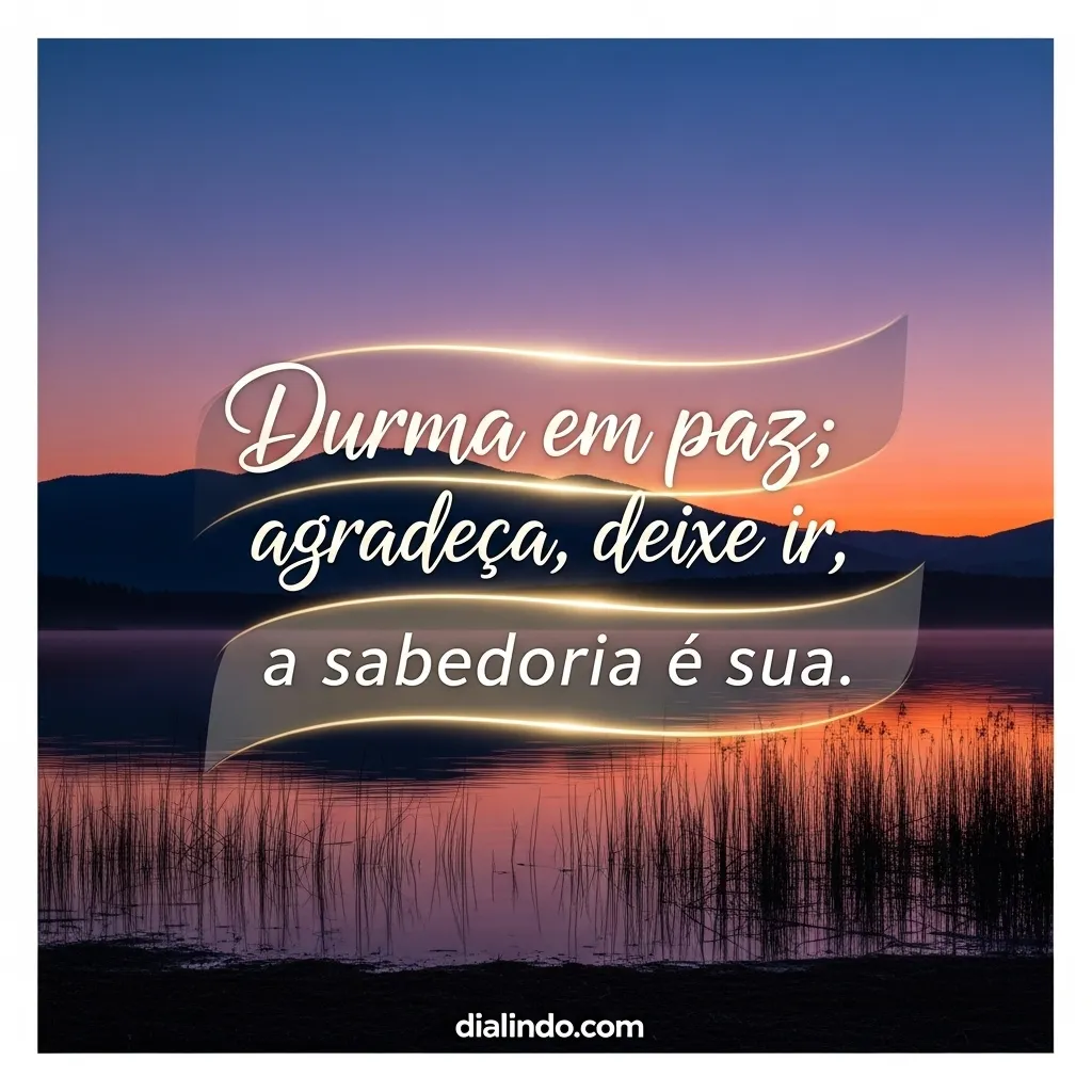 Gratidão, Sono e Sabedoria