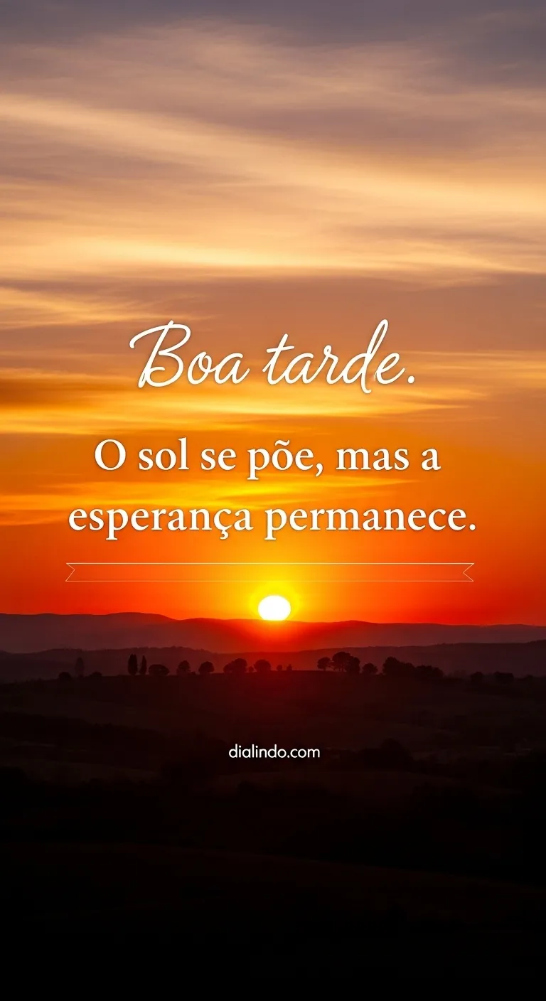 Sol Poente, Esperança Viva