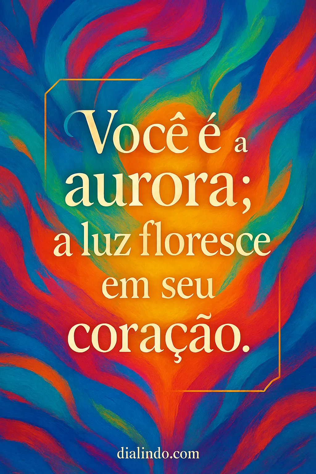 Coração Aurora Radiante