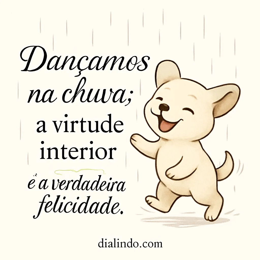 Chuva, Dança, Felicidade Interior