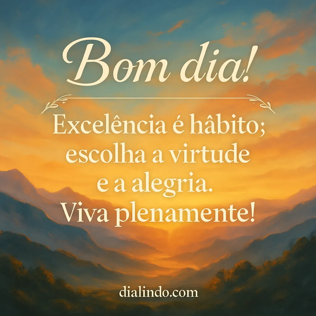 Excelência: Hábito da Alegria