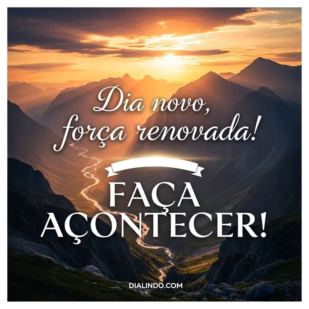 Renovação Diária: Faça Acontecer