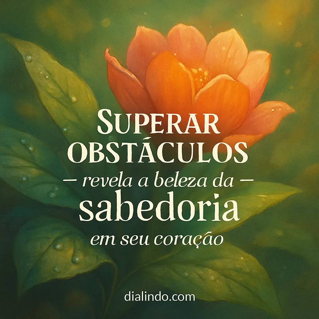 Sabedoria Floresce em Obstáculos