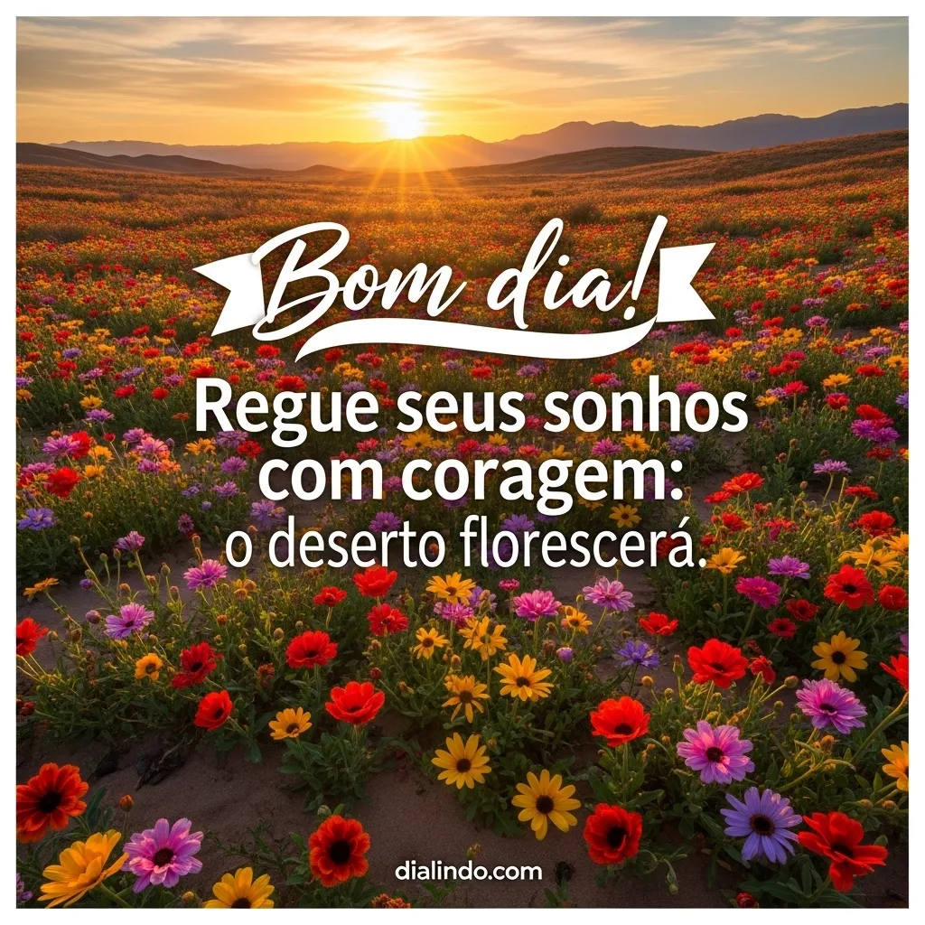 Deserto Florescerá: Coragem