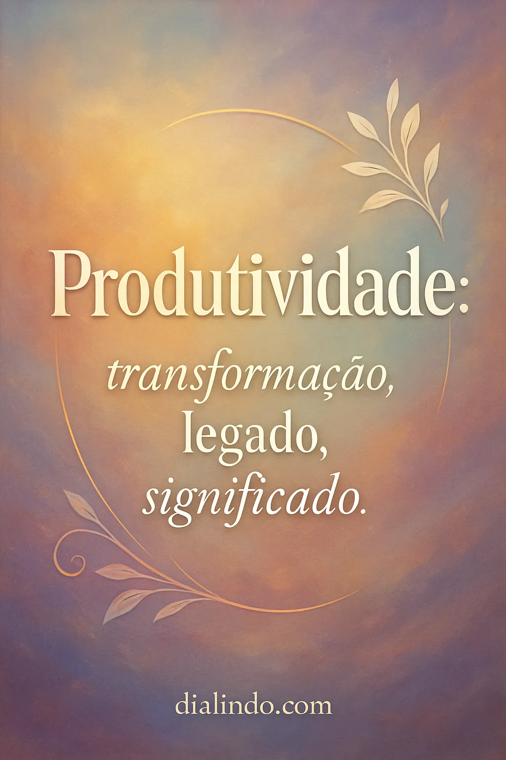 Legado Transformador: Significado Produtivo