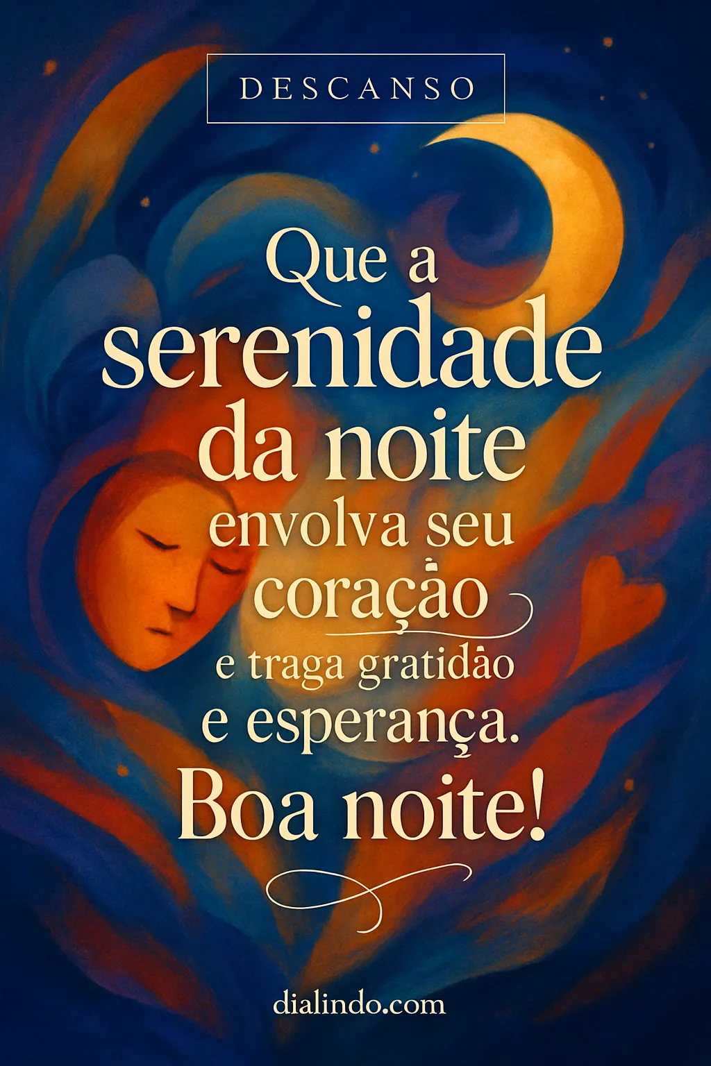 Serenidade Noturna: Gratidão e Esperança