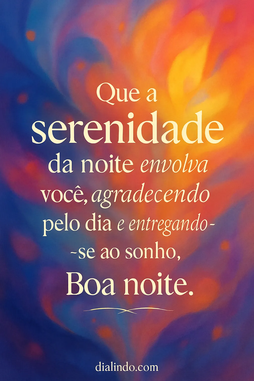 Serenidade Noturna e Gratidão