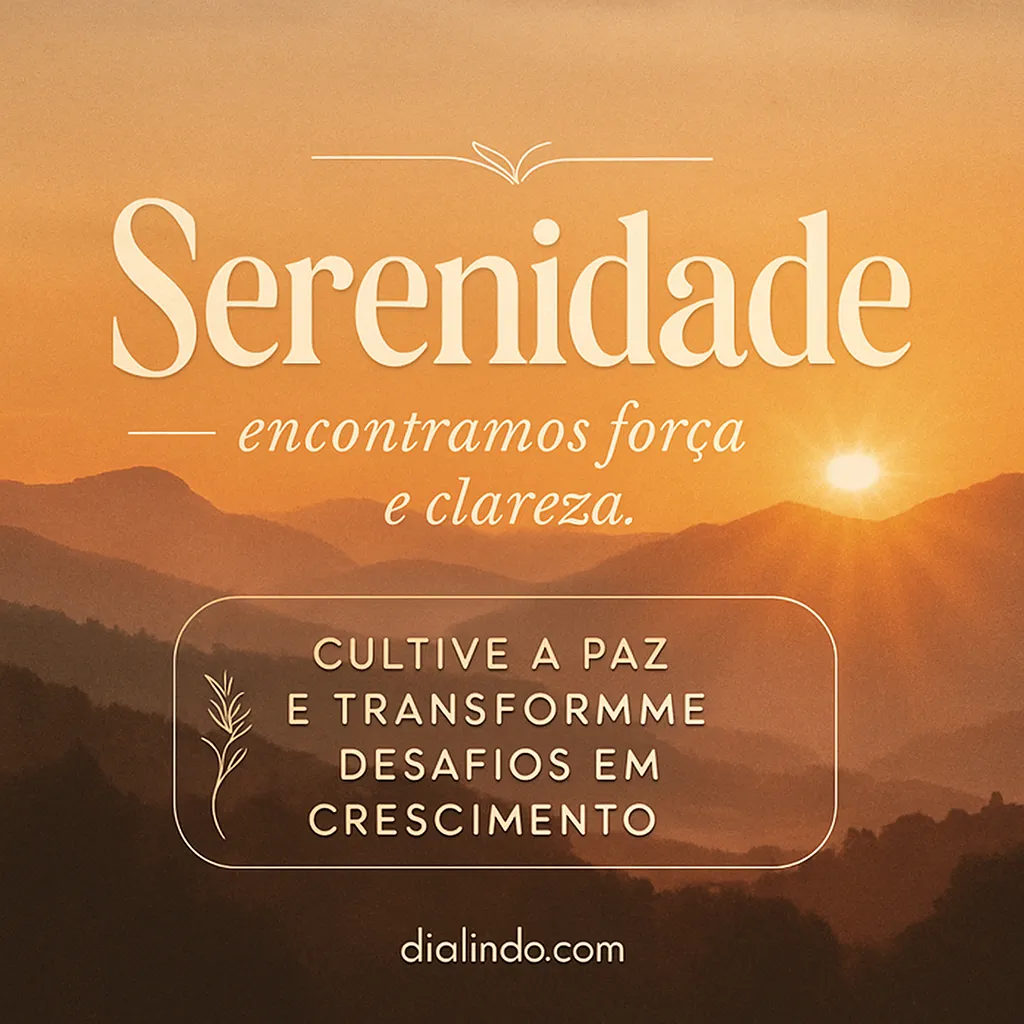 Serenidade: A Chave do Crescimento