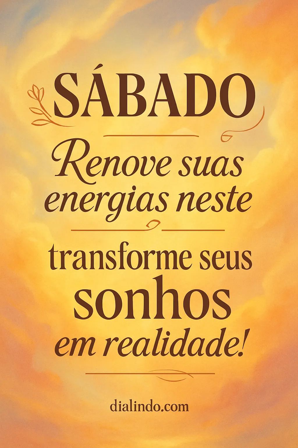 Sábado de Renovação e Realização