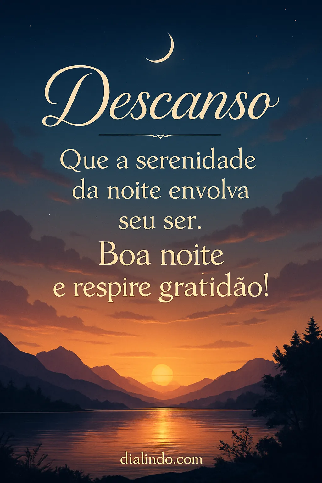 Serenidade Noturna e Gratidão