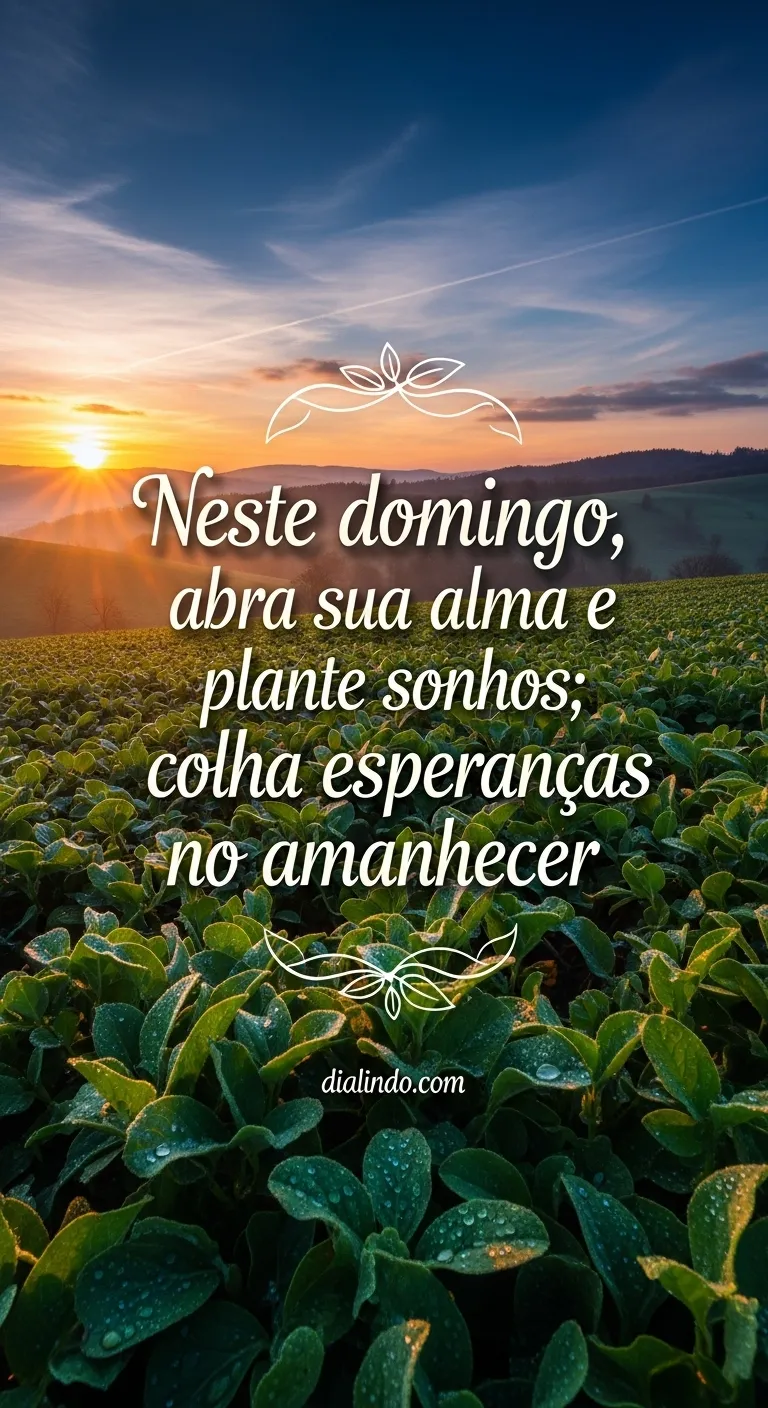 Sonhos Semeados, Esperanças Colhidas