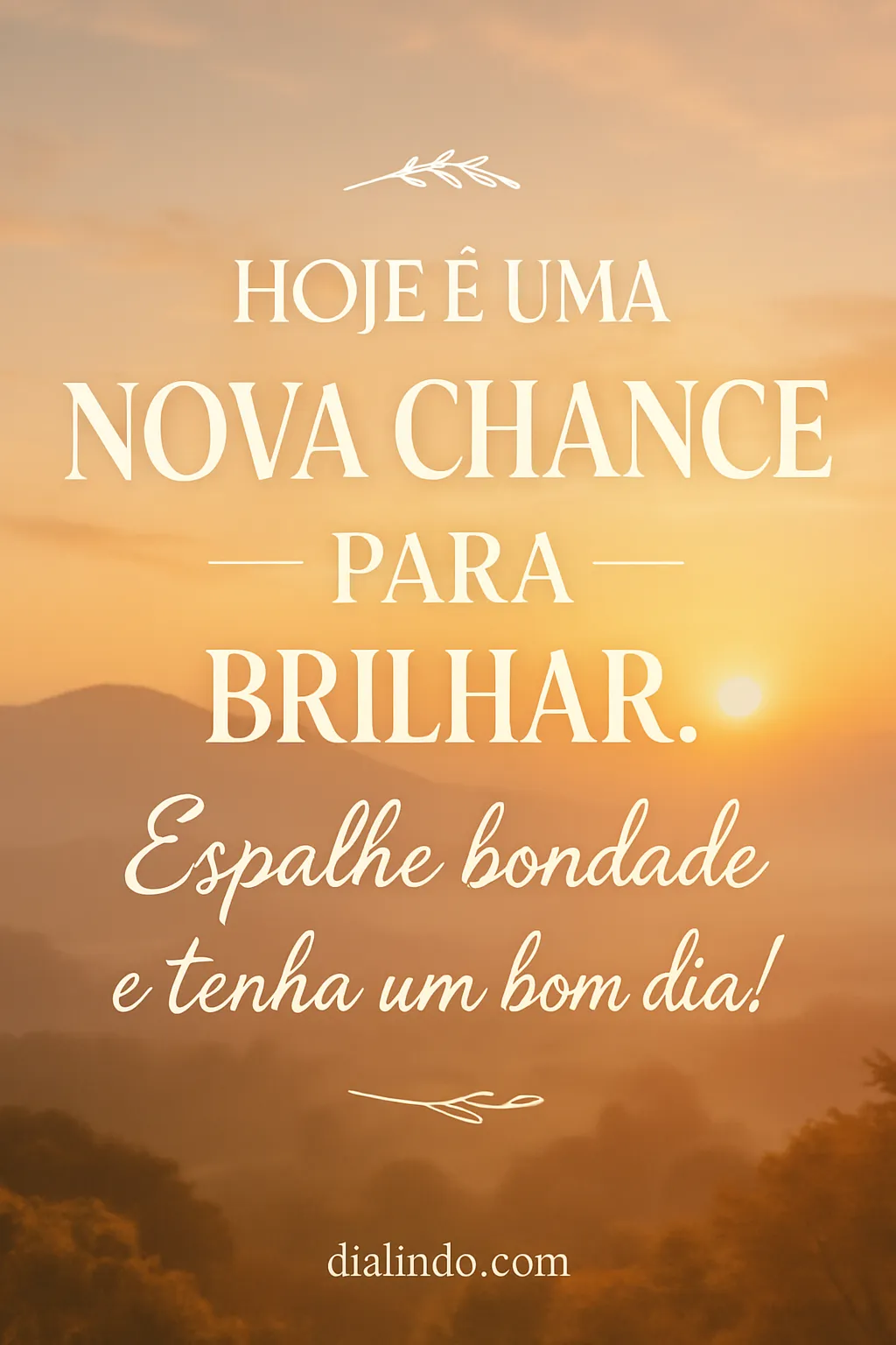 Brilhe com Bondade Hoje!