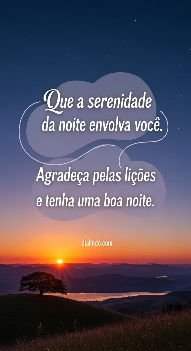Serenidade Noturna e Gratidão