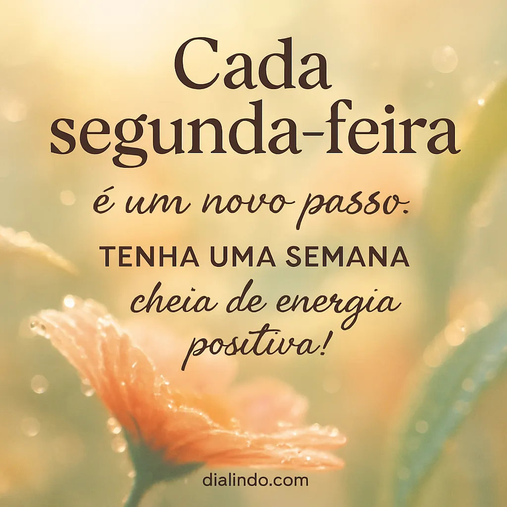 Segundas: Novos Começos Energéticos