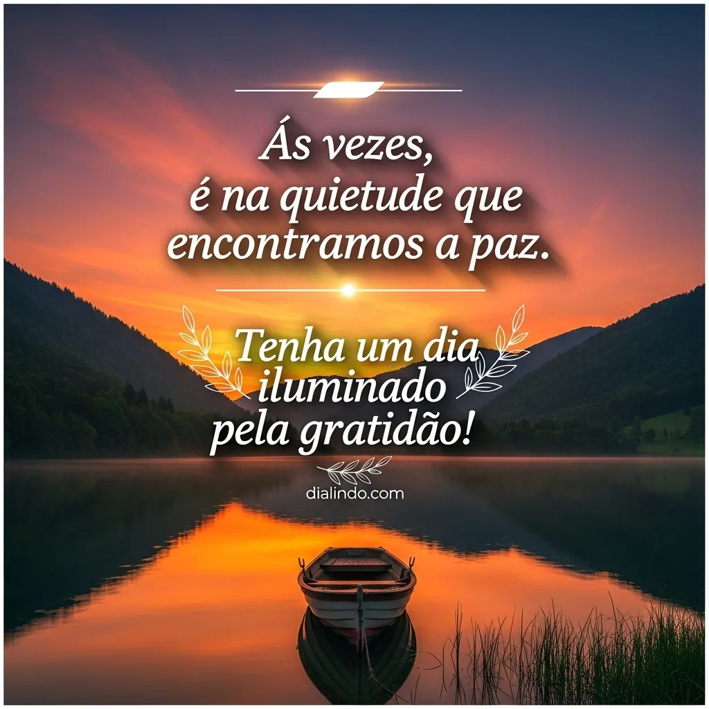 Paz na Quietude da Gratidão