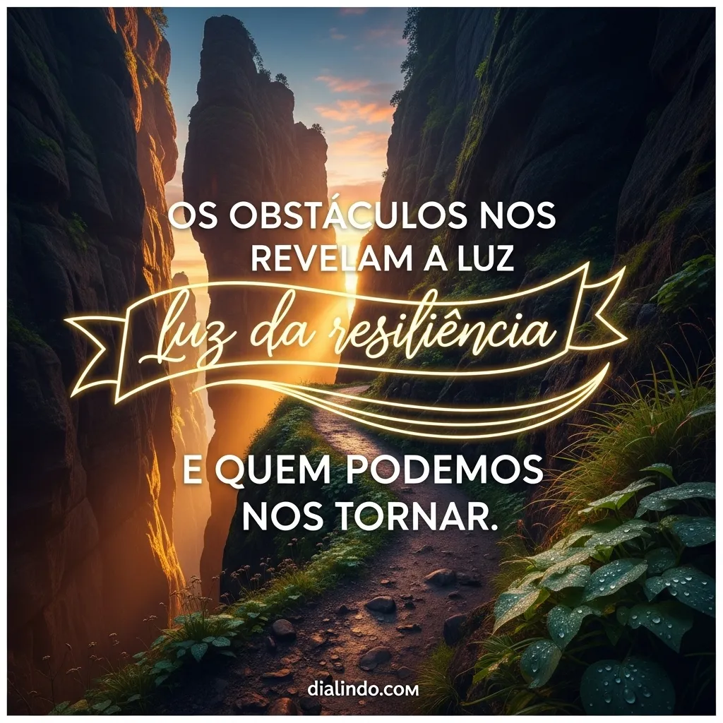 Luz da Resiliência em Obstáculos