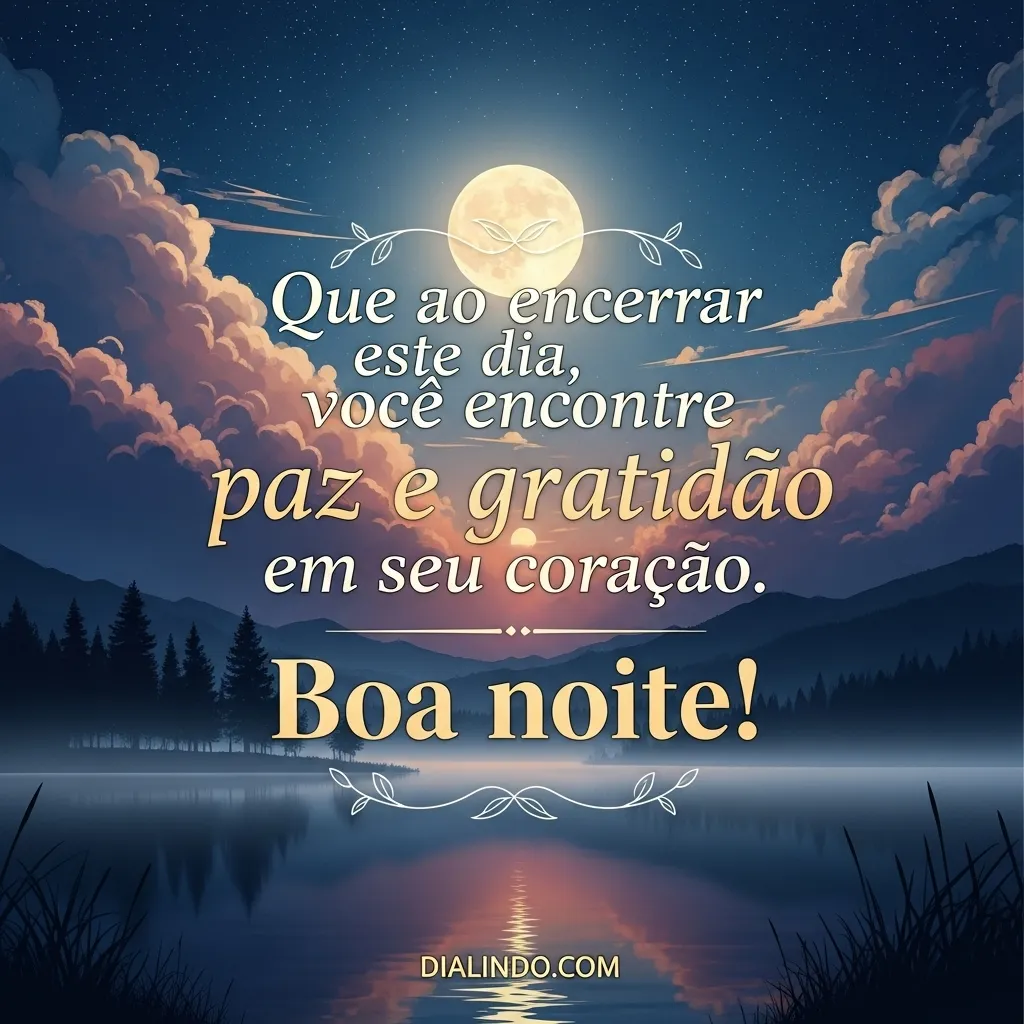 Paz e Gratidão ao Anoitecer