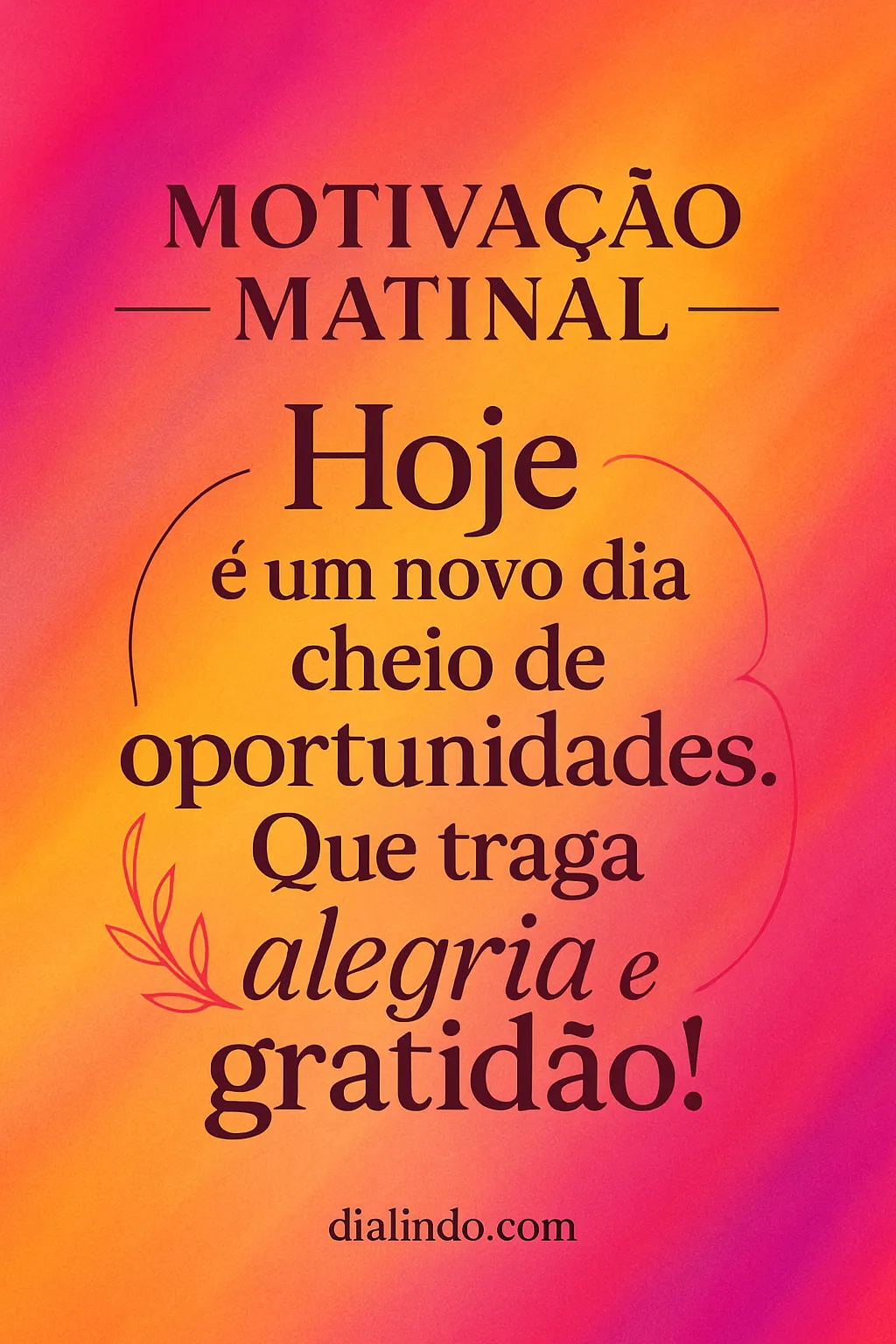 Oportunidades de Alegria e Gratidão