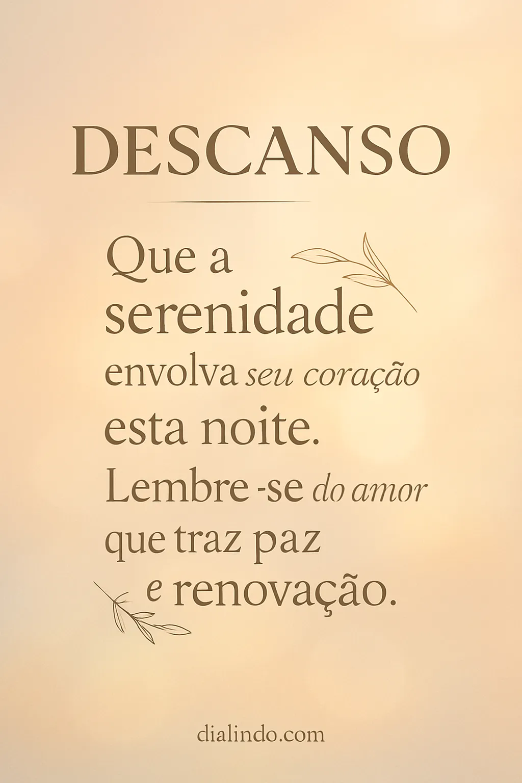 Serenidade do Amor Renovador