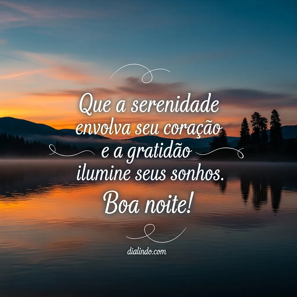 Serenidade e Gratidão Noturna