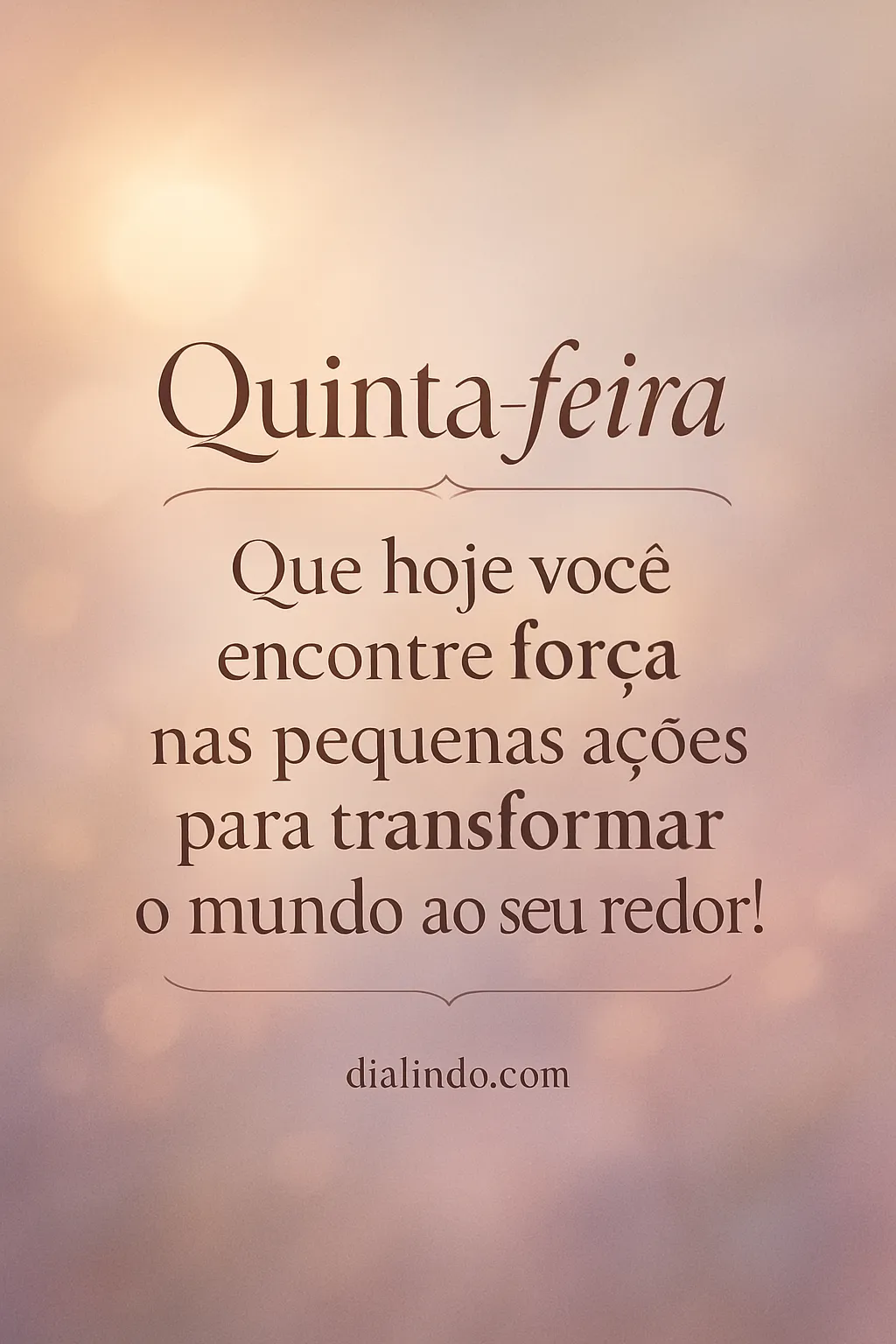 Força nas Pequenas Mudanças