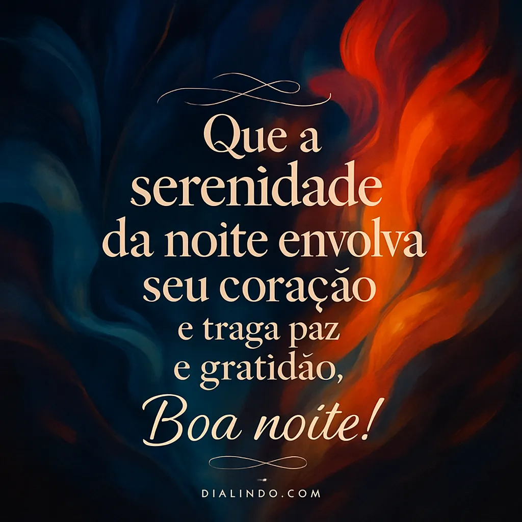 Serenidade Noturna: Paz e Gratidão