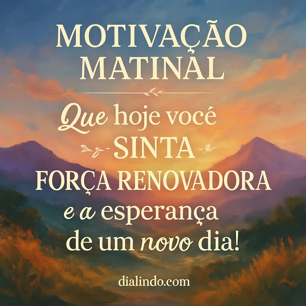 Renovação e Esperança Diária