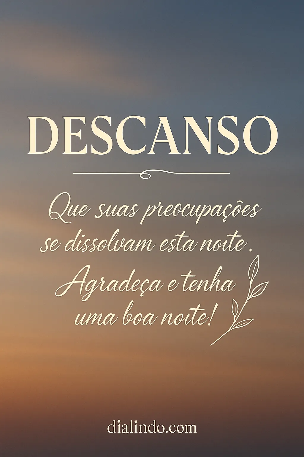 Noite de Gratidão e Serenidade