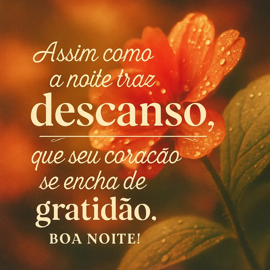 Gratidão sob a Luz da Noite