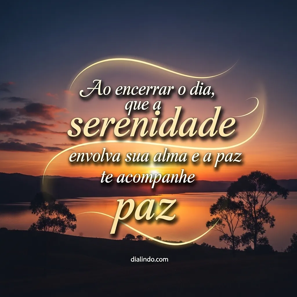 Serenidade e Paz ao Anoitecer